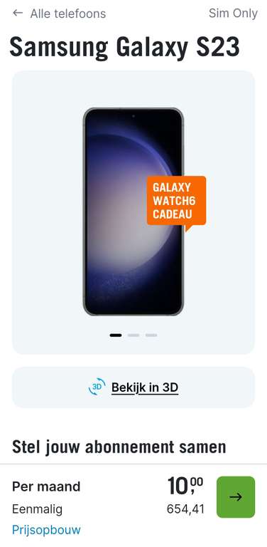 Samsung galaxy S23 + abonnement
