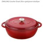 Action: ZWILLING Cocotte gietijzer pan 29cm Ovaal