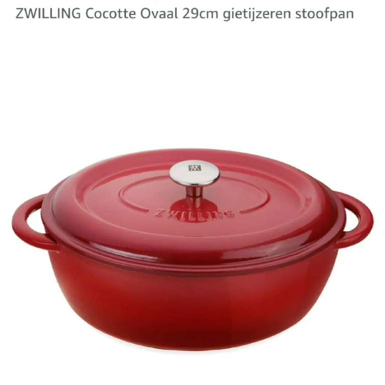 Action: ZWILLING Cocotte gietijzer pan 29cm Ovaal