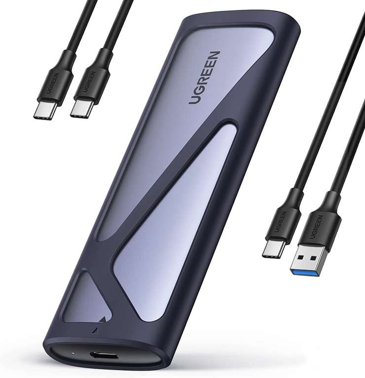 UGREEN M.2 NVMe en SATA SSD Adapter, USB 3.2 GEN 2 10Gbps SSD Caddy