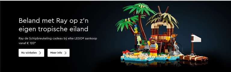 LEGO 2x vip punten + 4 gratis sets bij besteding vanaf een bepaald bedrag!