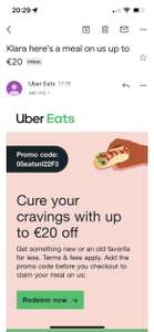Uber eats promo code