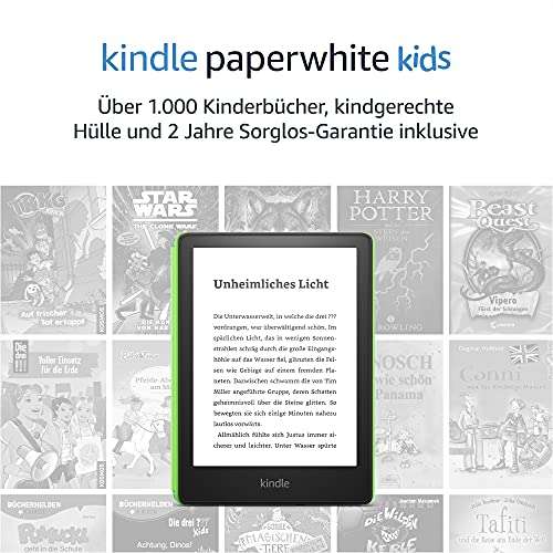 Amazon Kindle Paperwhite Kids e-reader 8GB/16GB met gratis hoes @ Amazon DE [Lente Grensdeal]