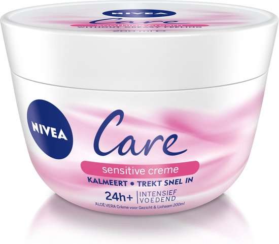 NIVEA Care Sensitive Crème - voor Gezicht & Lichaam - 200 ml @Bol.com