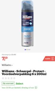 [bol.com] Williams - Scheergel - Protect - Voordeelverpakking 6 x 200ml €7,19