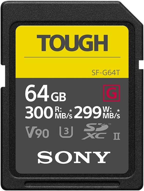 Sony 64 GB SD-geheugenkaart SF-G64T (UHS-II, SD Tough, G-serie)