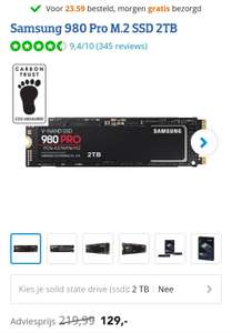 Samsung 980 Pro M.2 SSD 2 TB
