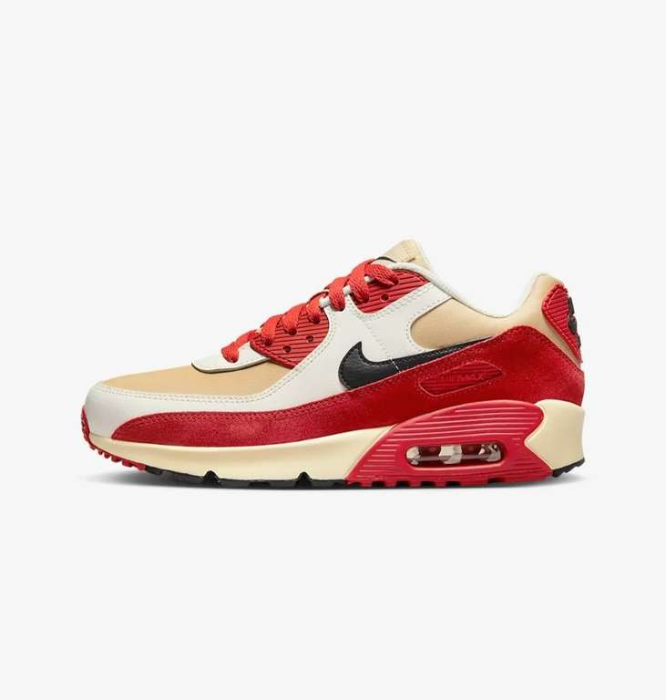 Nike air max 90 sneakers zand/rood/wit