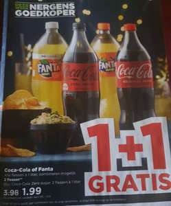 Alle Coca-Cola en Fanta 1+1 1L