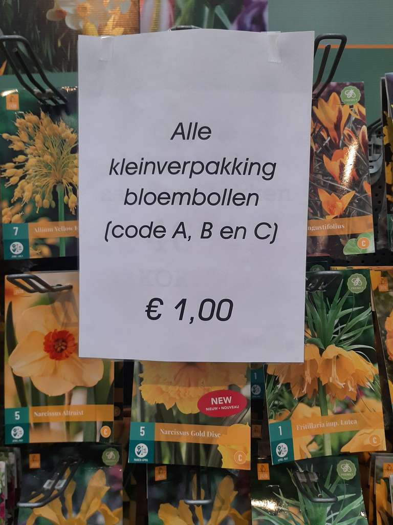 [Lokaal Zwolle][tuinland] bloembollen 45% tot 84% korting