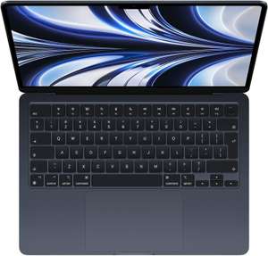 Apple 2022 MacBook Air met M2‑chip: 13,6‑inch Liquid Retina-display, 8GB RAM, 256 GB SSD-opslag; Middernacht