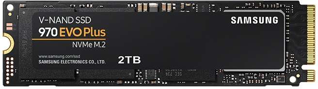 Samsung 970 EVO Plus MZ-V7S2T0BW, 2000 GB interne SSD, zwart/oranje(Belgie)
