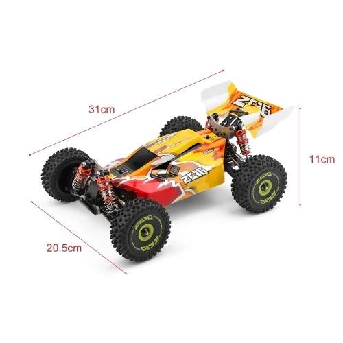 WLtoys XKS 144010 2.4GHz 4WD Off-Road RC auto 75km/h voor €104,68 @ Tomtop