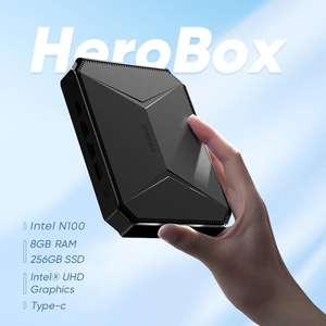 Chuwi Herobox 2023 Mini PC (8GB + 256GB, Windows 11, Intel N100) voor €104,66 @ Wish