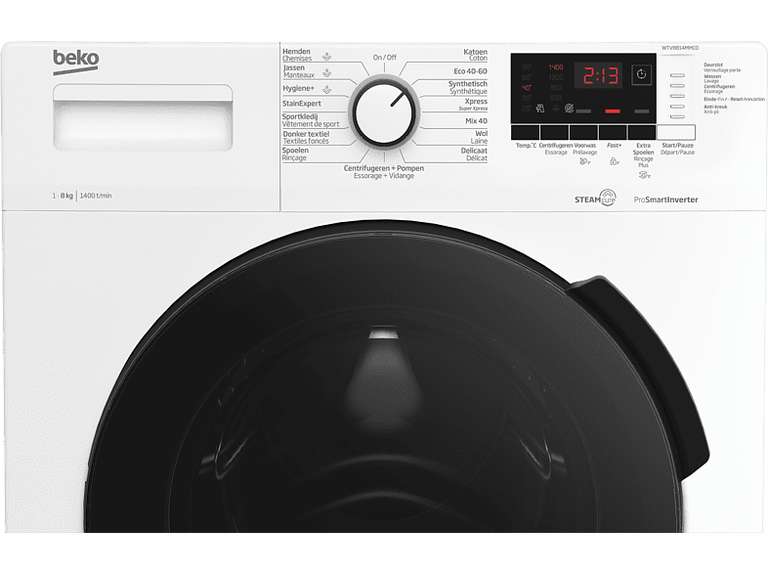 China aantrekkelijk Lotsbestemming BEKO WTV8814MMCO SteamCure wasmachine 8 kg @Mediamarkt - Pepper.com