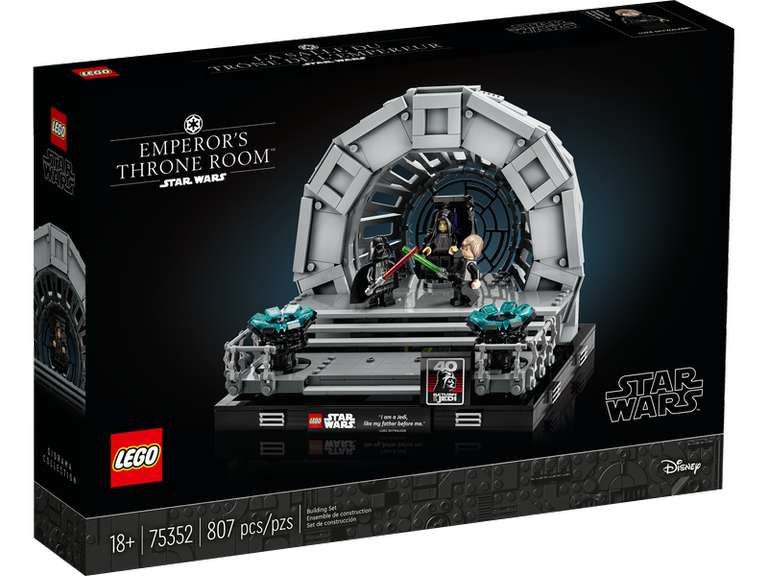 (Preorder) Lego Star Wars Troonzaal van de keizer diorama (75352)