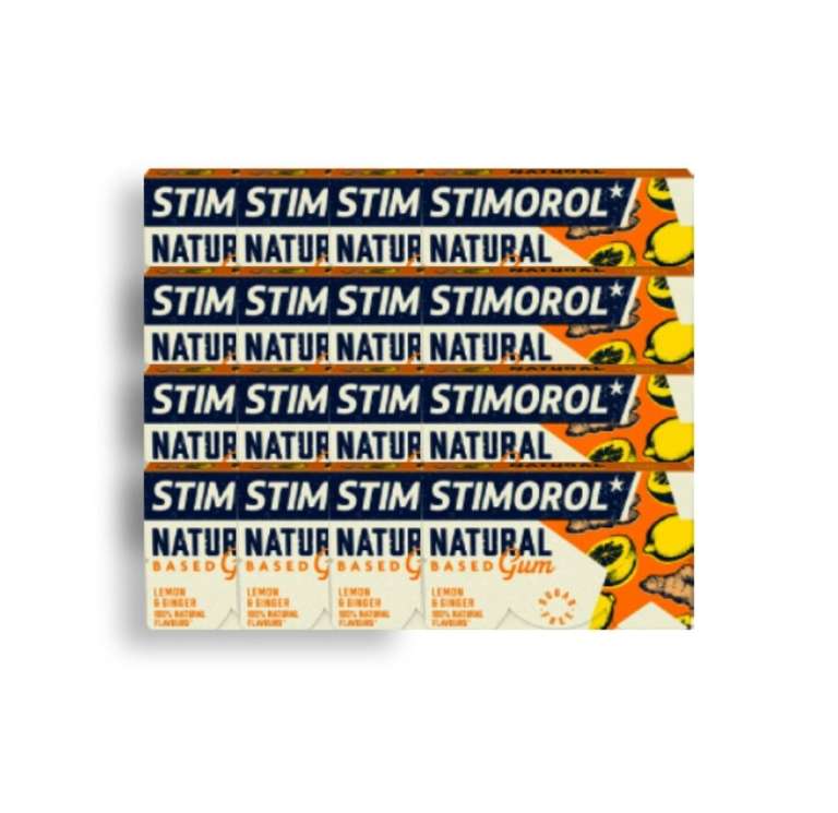 Stimorol Natural Based Kauwgom Citroen & Gember 16 x 18 gram. Wel met minimale bestelling