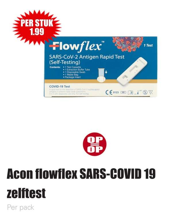 Acon flowflex SARS-COVID 19 zelftest