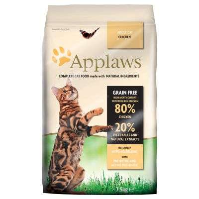 20% korting op 7,5kg zak Applaws kattenvoer