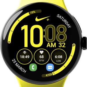 Google Play Store) Nike Fans 8 (WearOS Watchface, digitaal)