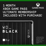 WD_BLACK D10 12TB Game Drive + 1 maand Xbox Game Pass Ultimate