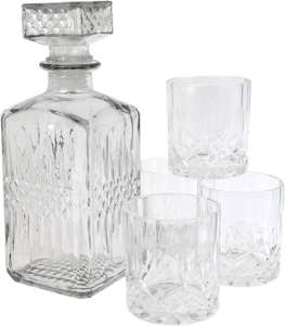 Sabeur et Degustation KV7190 Whisky Fles en 4 glazen