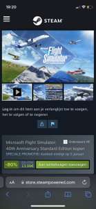 Microsoft Flight Simulator 80% korting