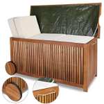 Tuin opbergbox, hout, met wieltjes voor €109,95 @ DeubaXXL