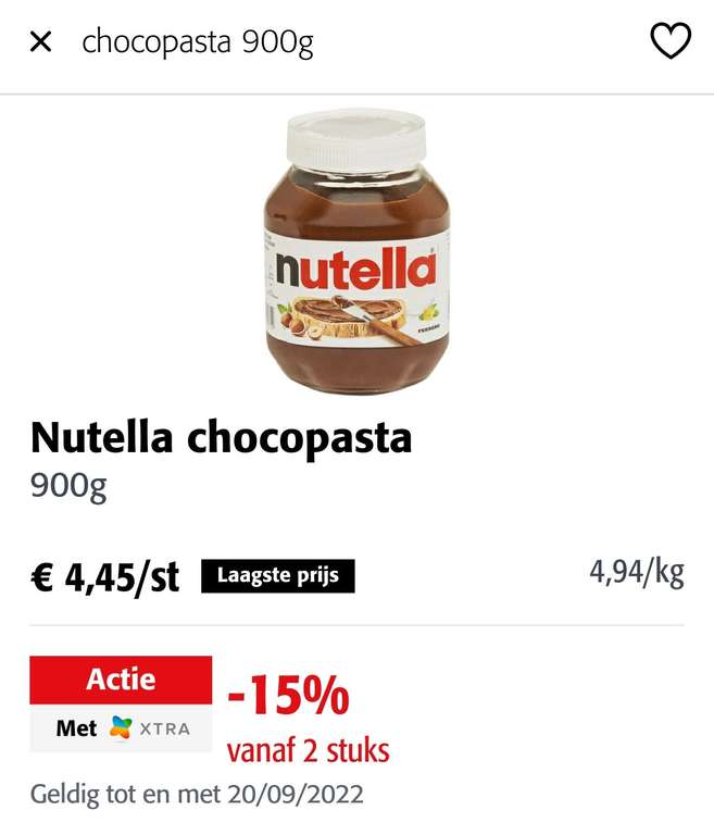 [GRENSDEAL BELGIË] Goedkope Nutella bij Colruyt