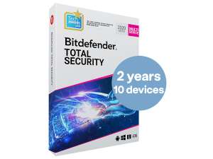 Bitdefender Total Security 2022 | 2 of 3 Jaar | 10 Apparaten