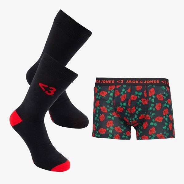 Jack & Jones giftbox: 2 paar sokken + boxershort