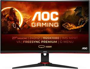 AOC C27G2ZE 27" 240Hz 1500R Curved Gaming Monitor
