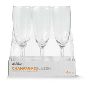 25% korting op champagneglazen en champagnekoelers @ Blokker