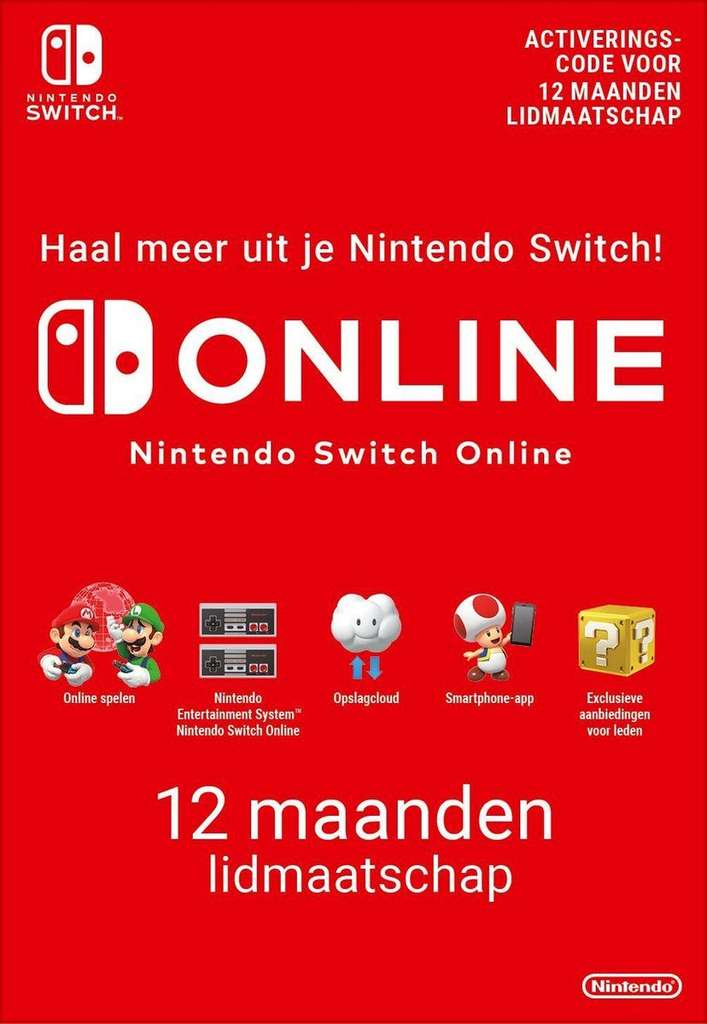 Nintendo Switch Online Family 12 mnd