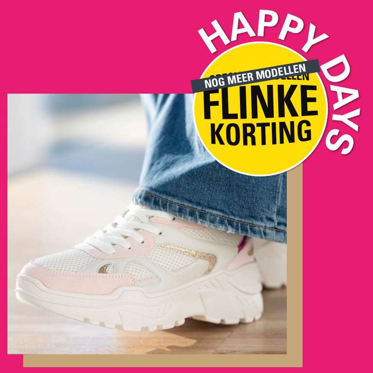 Happy Days = tot 50% korting op o.a. PUMA | G-Star | PME Legend schoenen