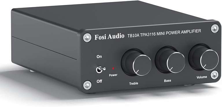 Fosi Audio TB10A - TPA3116 Chip Mini Hi-Fi Stereo Audio 2 Kanaals Versterker