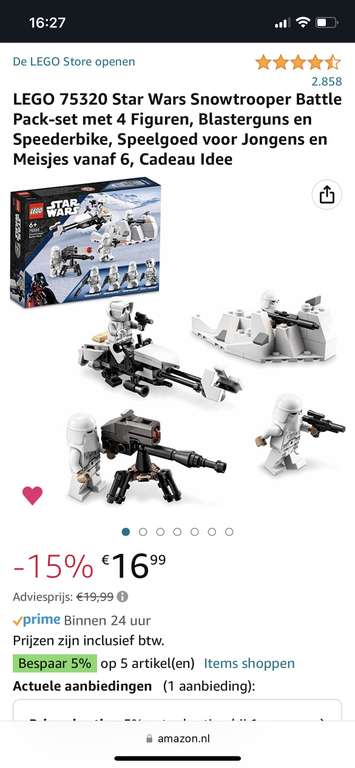Lego star wars Snowtrooper Battle Pack