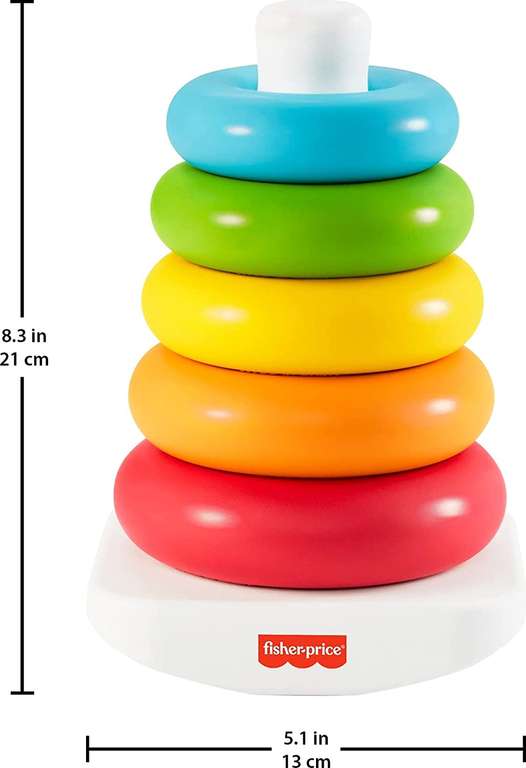 Fisher-Price GRF09 kleurenringpiramide stapelspeelgoed voor €6,98 @ Amazon NL