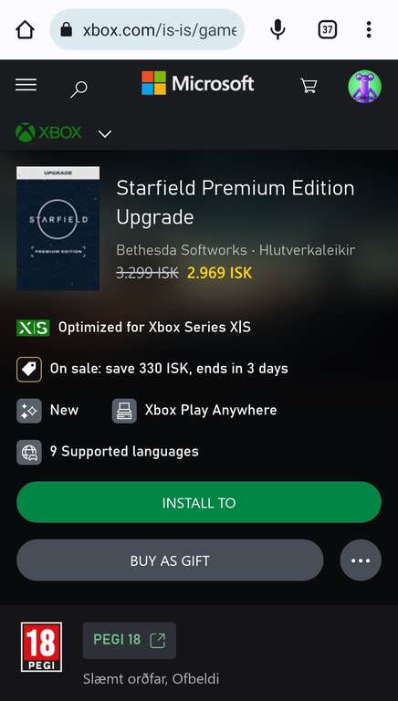 [Xbox X/S & PC] Starfield Digital Premium Upgrade - Geen VPN nodig, MS Ijsland