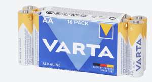 16 Varta batterijen AA of AAA (20,8 cent per stuk)