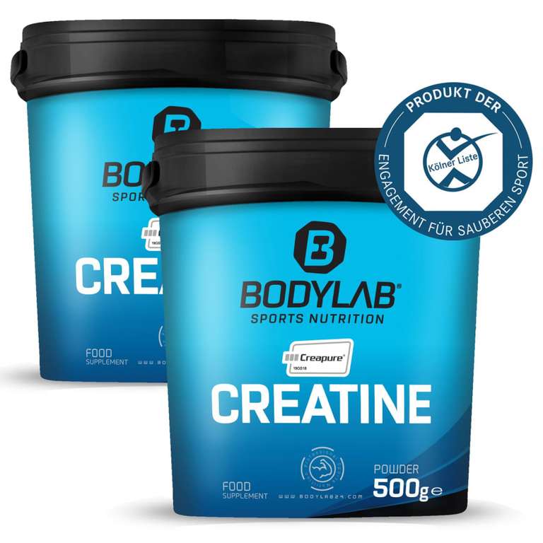 1kg (2x 500g) Creatine Creapure voor €41,98 + gratis verzending @ Bodylab