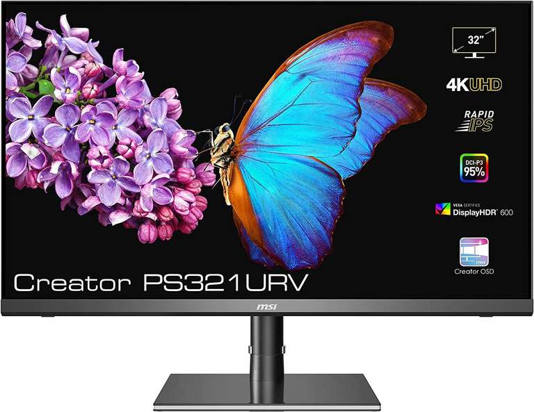 MSI Creator PS321URVDE 4K Monitor - 32 Inch