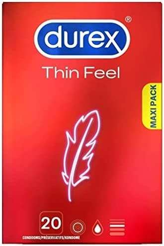 20 Durex Condoms Thin Feel (Subscribe and save)