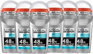 L’Oréal Paris Men Expert Fresh Extreme Deodorant Roller - 6 x 50ml