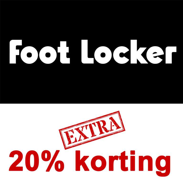 Met code 20% (extra) korting bij Foot Locker