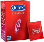20 Durex Condoms Thin Feel (Subscribe and save)
