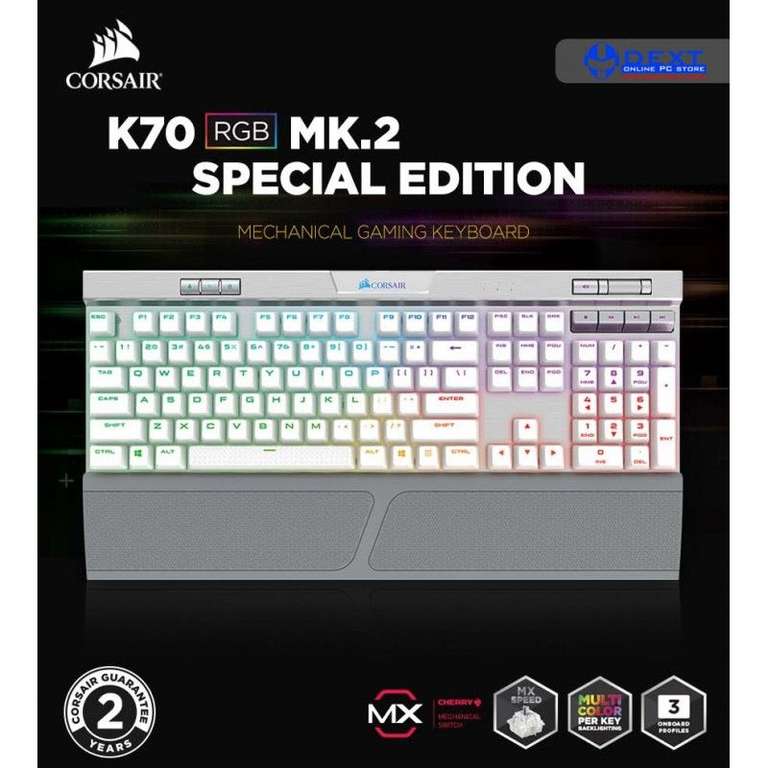 Corsair K70 RGB MK.2 SE Cherry MX Speed toetsenbord