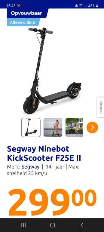 Segway Ninebot KickScooter F25E II