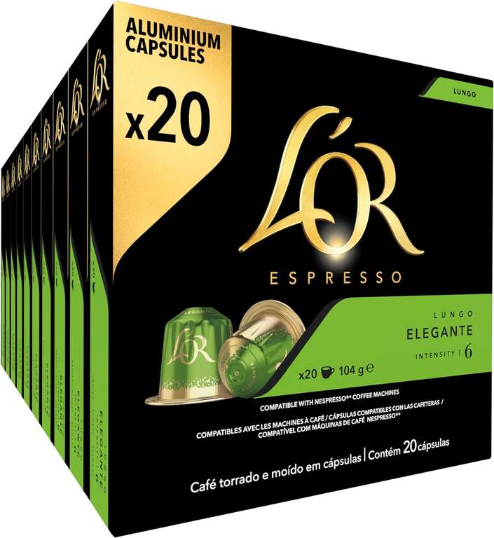 L'OR Espresso Koffiecups Lungo Elegante 200 cups