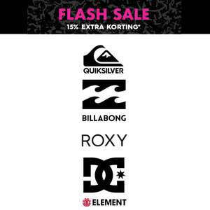 Billabong | quiksilver | ROXY | DC Shoes | Element: tot 50% korting + div. items 15% extra + 10% extra (members)
